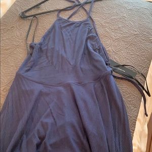 Strappy High Neck Dress